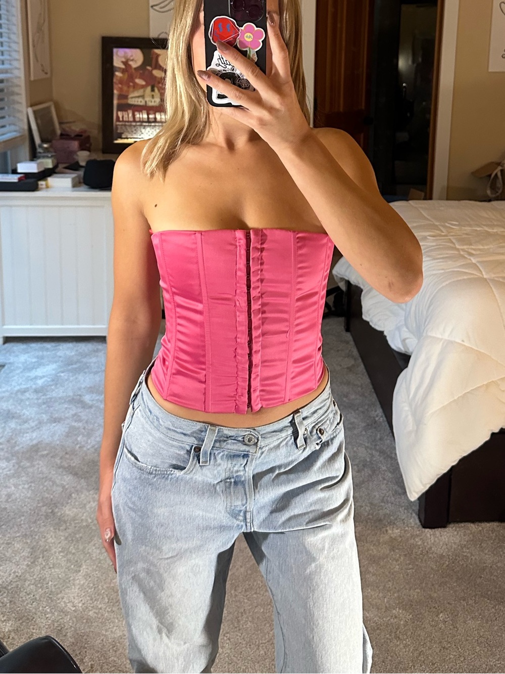 Edit by Nine Hot Pink Corset